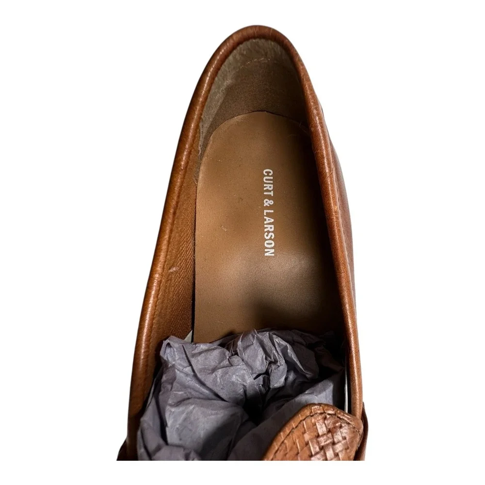 CURT & LARSON Men's‎ Crespo Cog Loafers Buckle Bit Leather Tan US 11